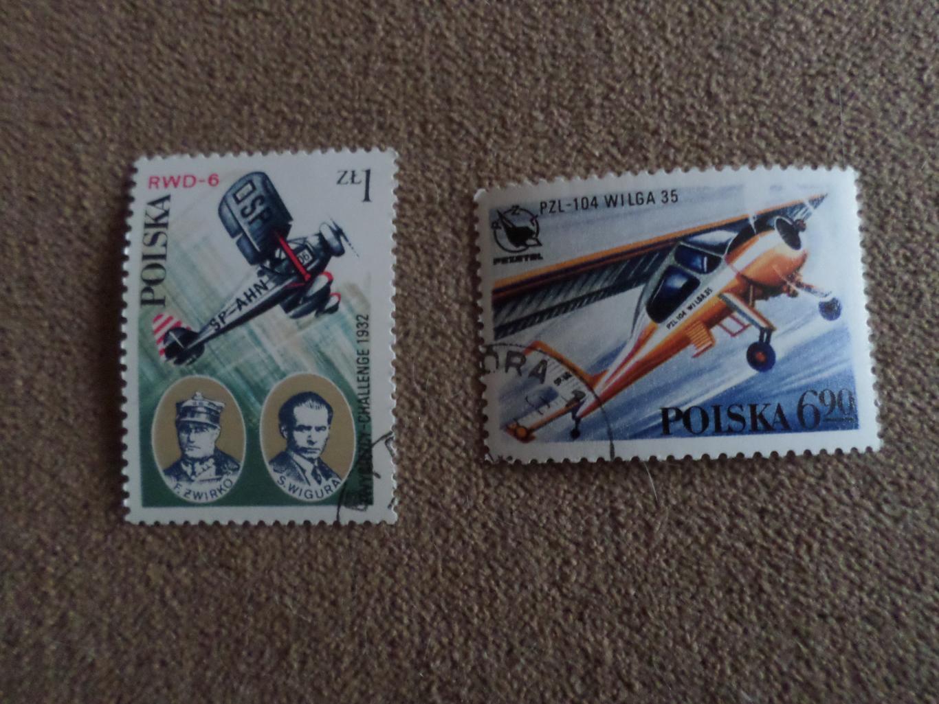 марки Польша Самолеты 1982 г