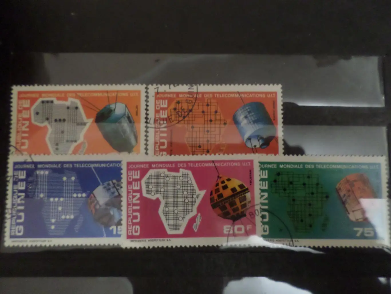 Марки Гвинея Космос 1975 г