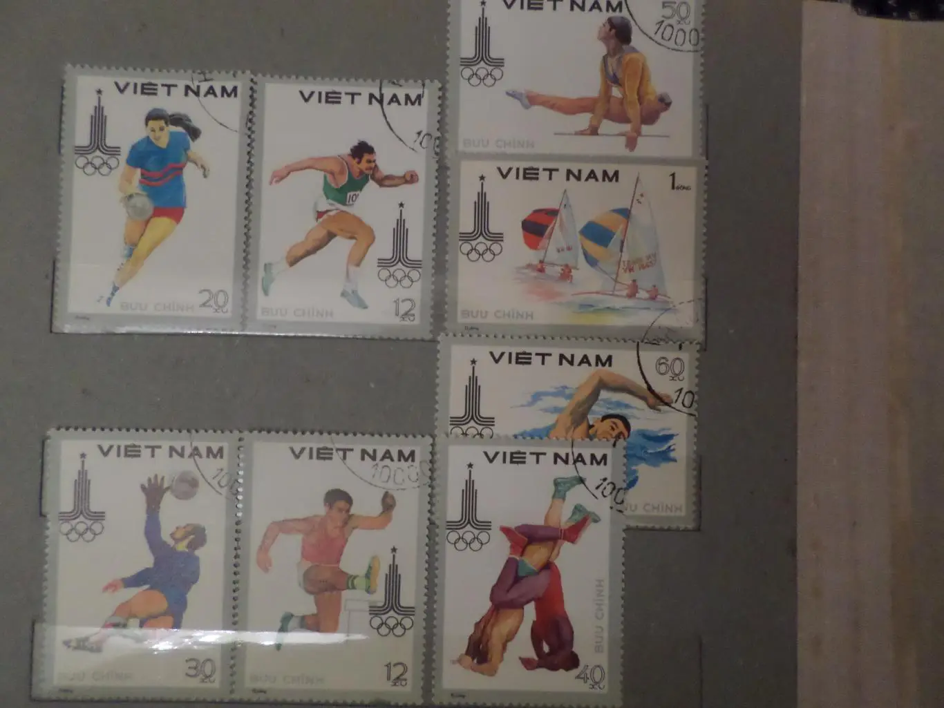 Марки Вьетнам 22-е Летние олимпийские игры Москва 1980 г Олимпиада-80
