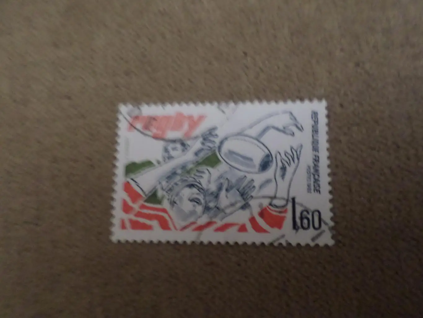 марка Франция Регби 1982 г