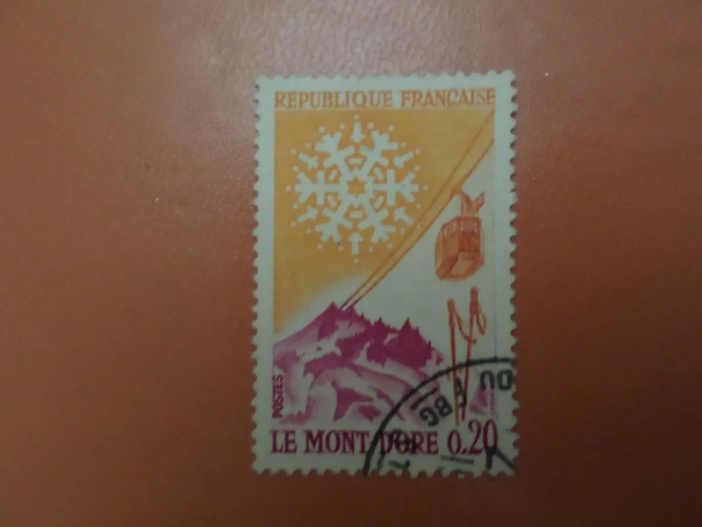 марка Франция горные лыжи