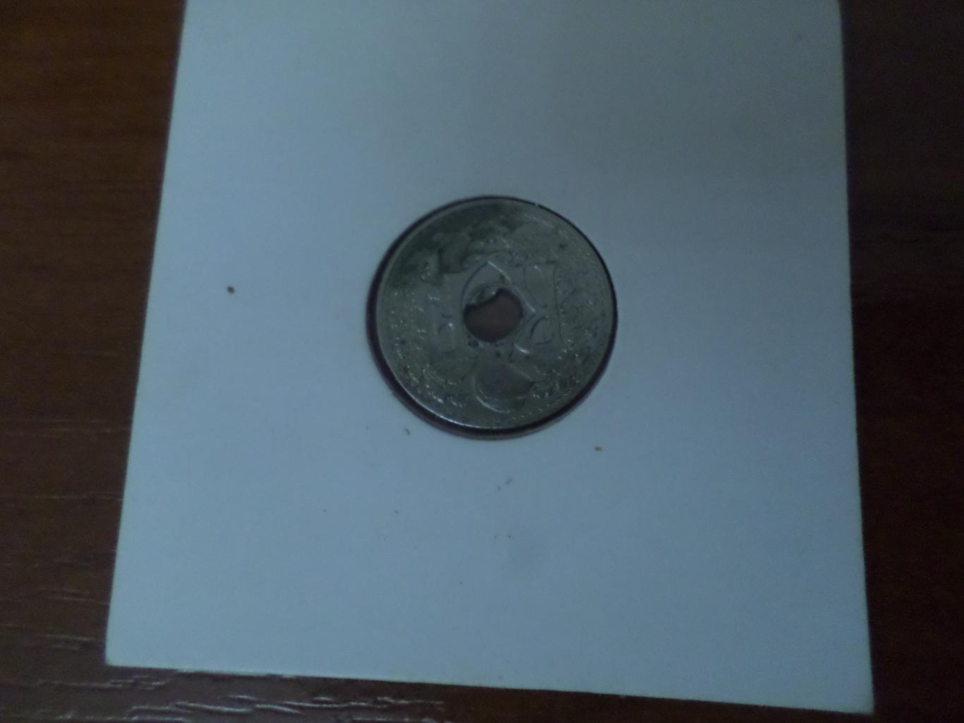 Монета 5 сантимов Франция 1925 г 1