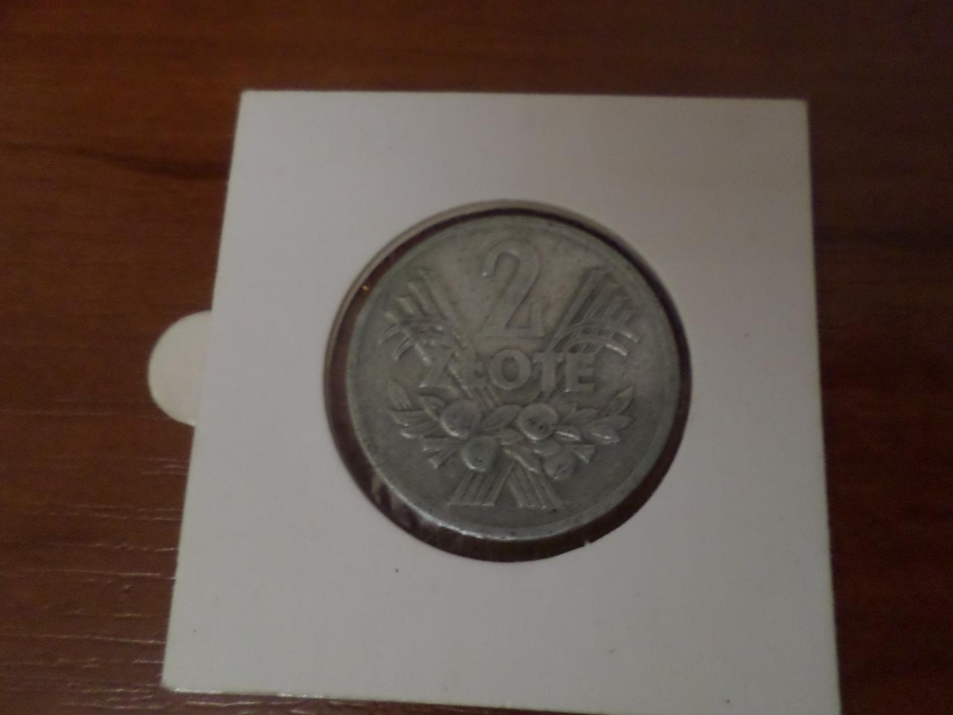 Монета 2 злотых Польша 1960 г