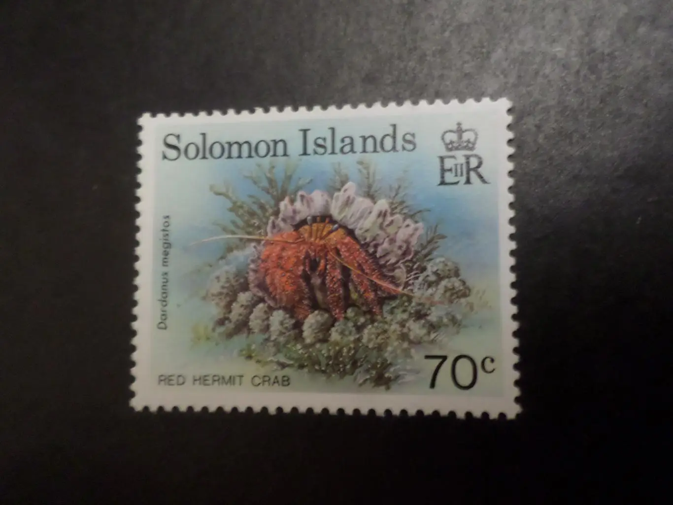 марки Соломоновы острова фауна Краб чист