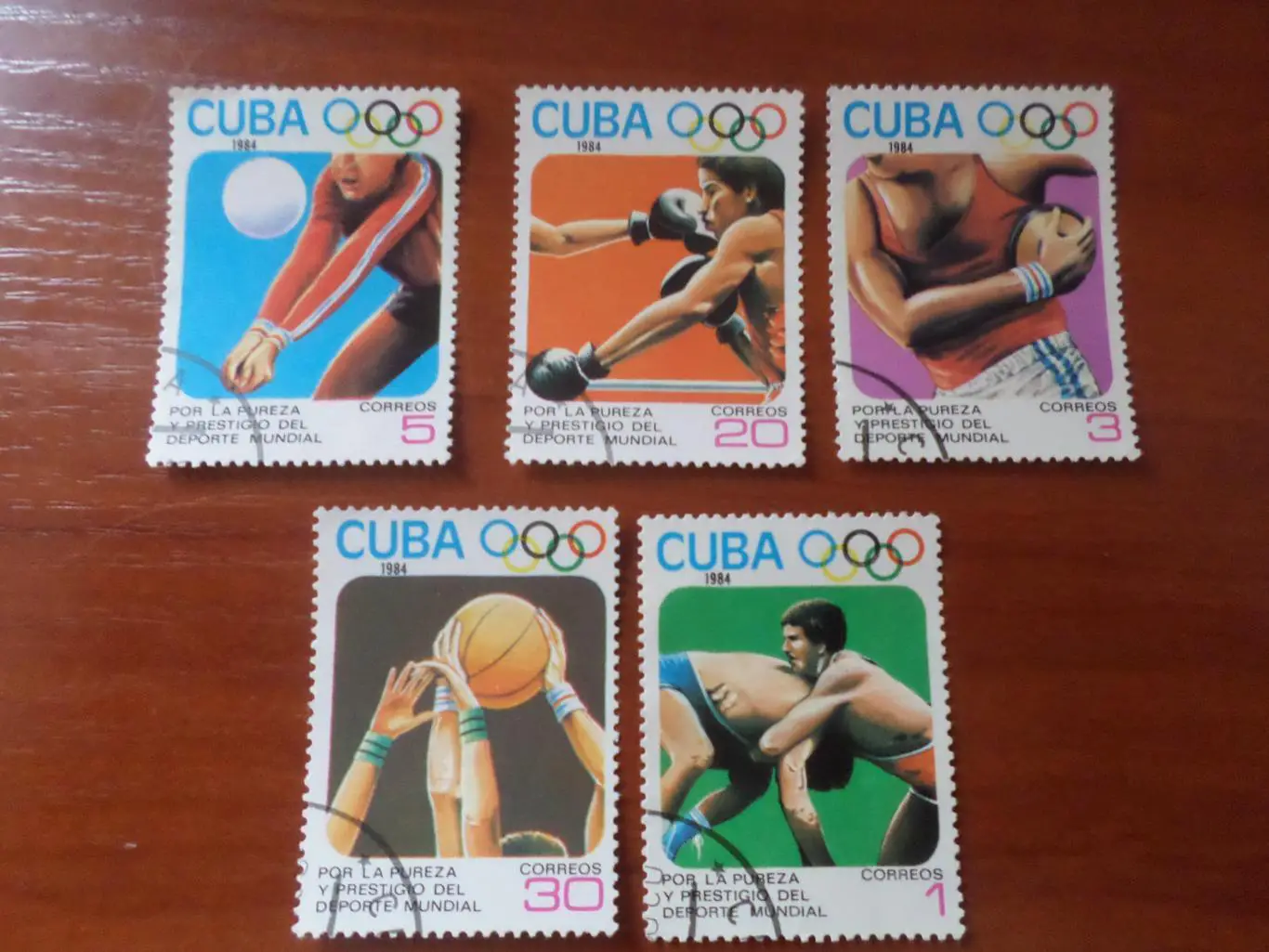марки Куба Олимпийские игры 1984 г