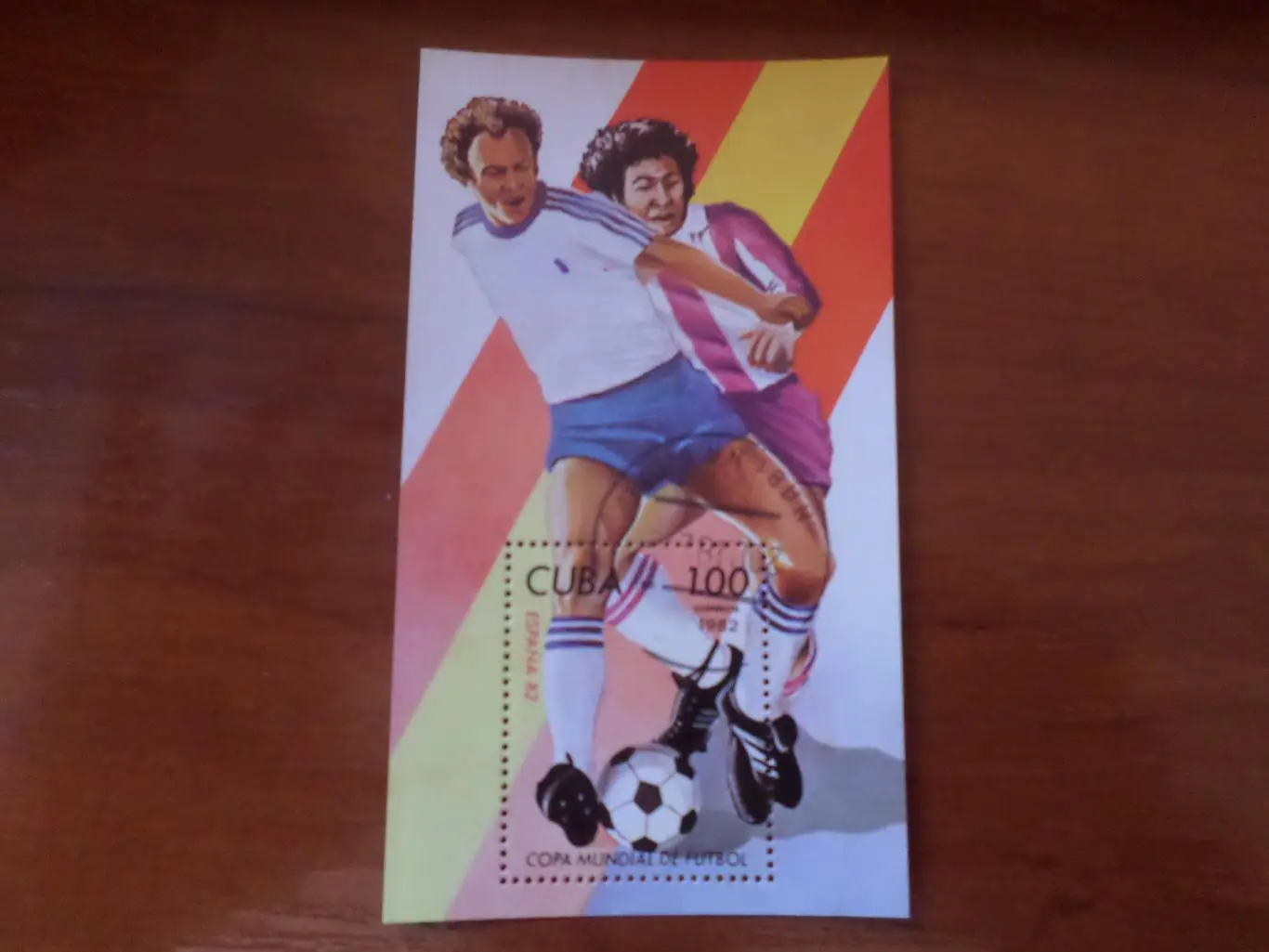 марки Куба Чемпионат мира по футболу 1982 г Испания блок