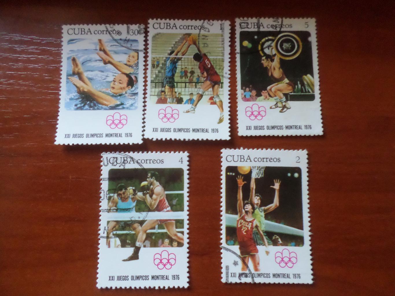 марки Куба Олимпийские игры 1976 г Монреаль Олимпиада-76 гаш