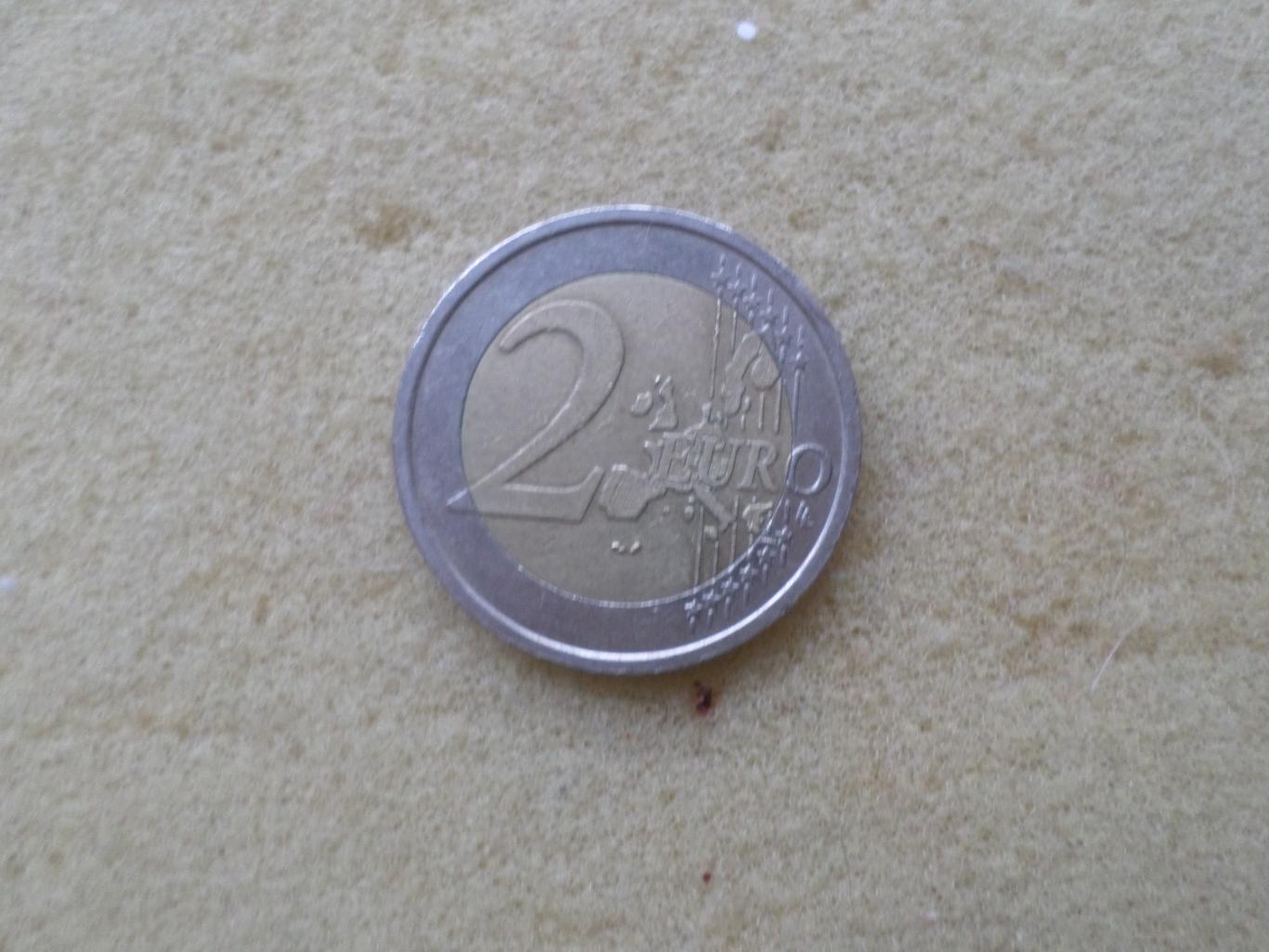 Монета 2 евро Италия Олимпийские игры Турин 2006 г 1