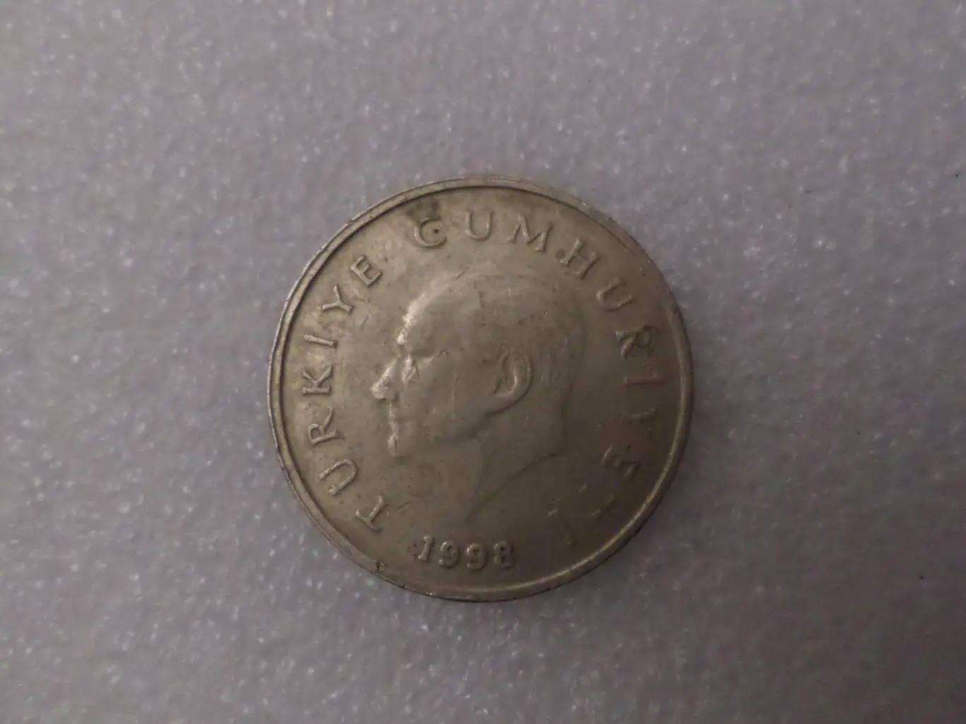 Монета 50000 лир Турция 1998 г 1