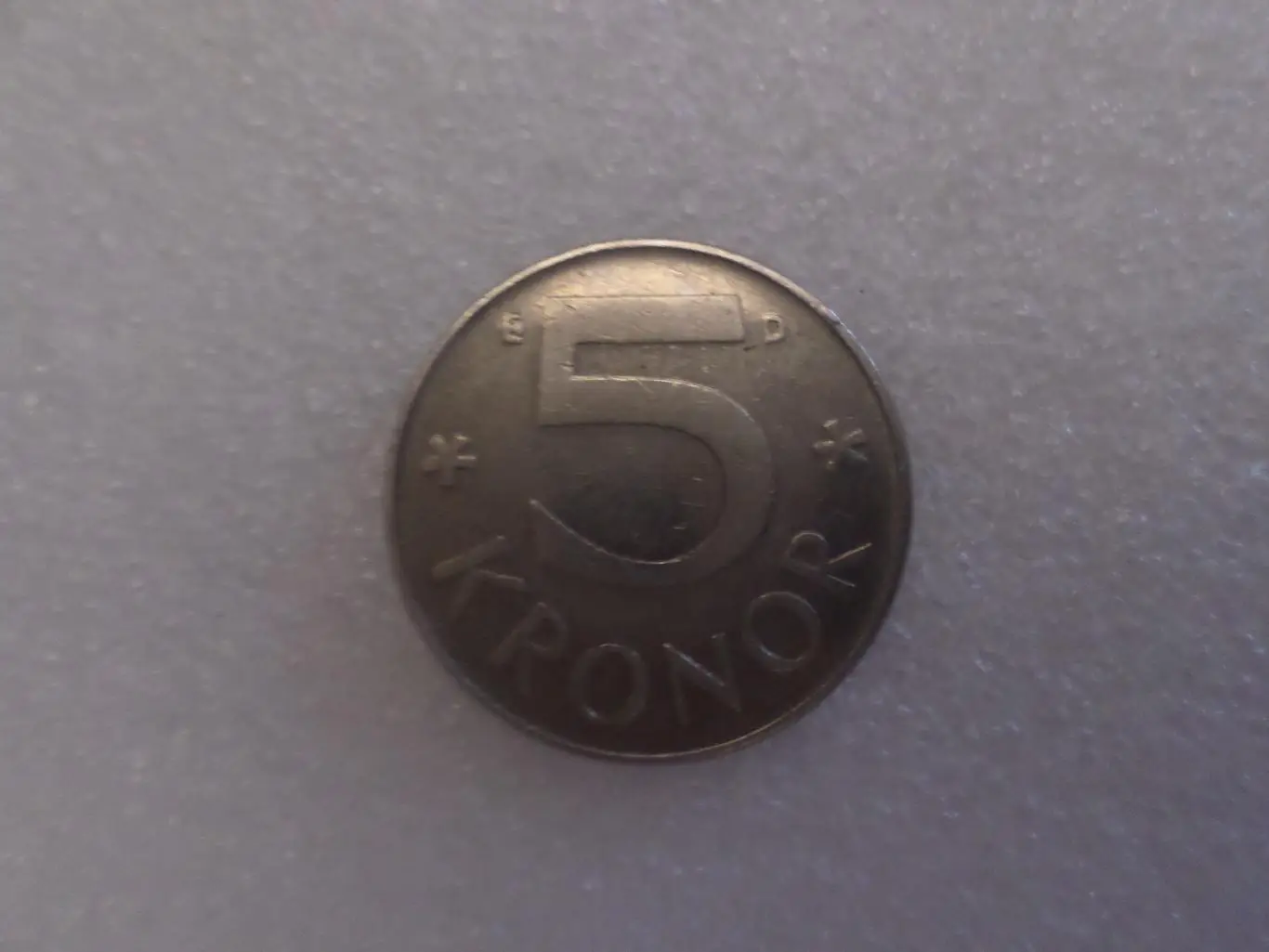 Монета 5 крон Швеция 1988 г