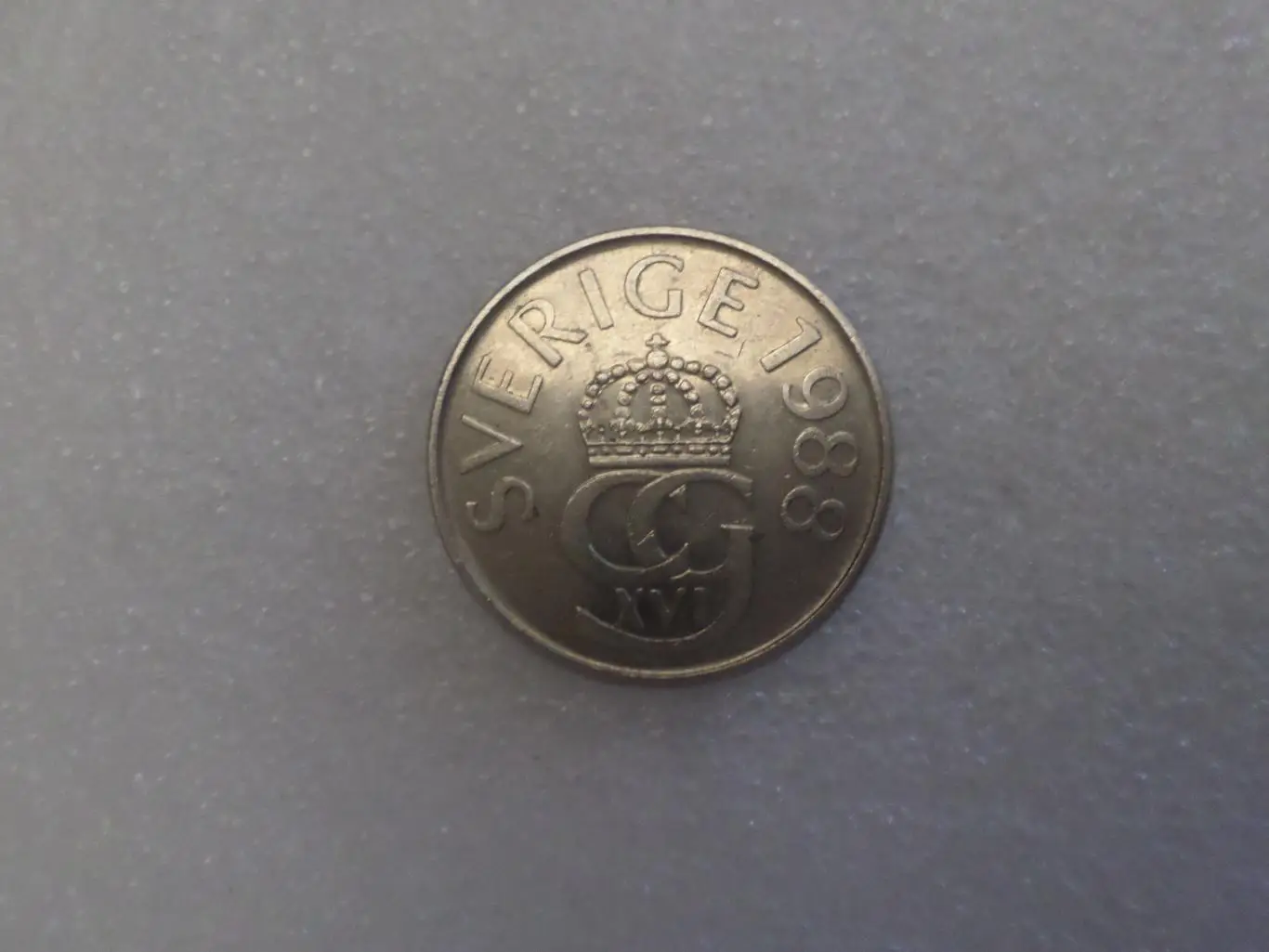 Монета 5 крон Швеция 1988 г 1