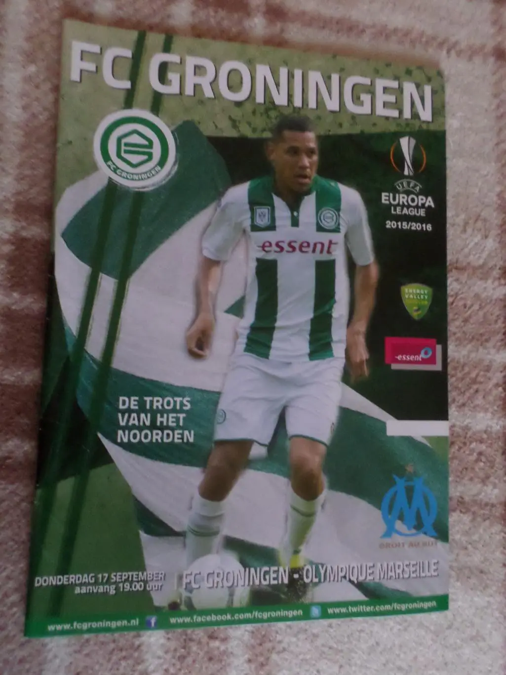 программа Гронинген Голландия - Олимпик Марсель Франция 2015 г