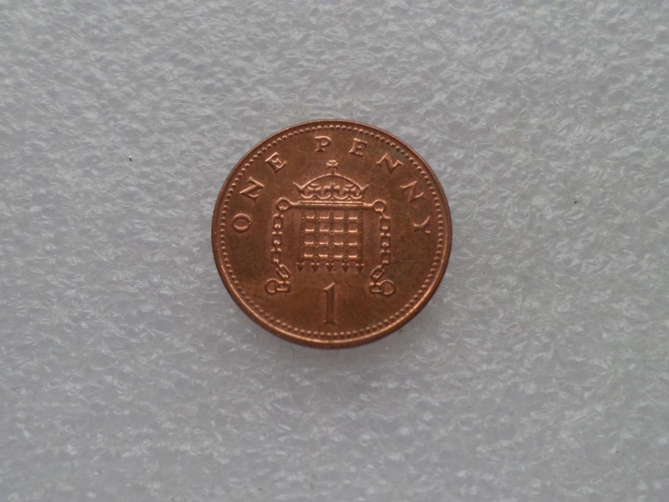 Монета 1 пенс Великобритания 2004 г 1