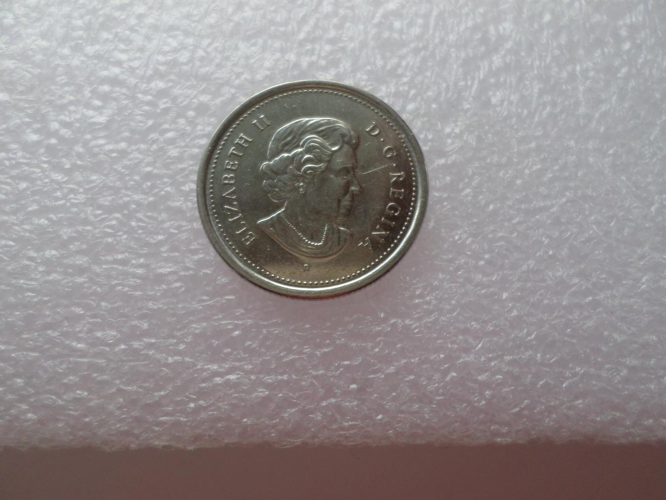 Монета 25 центов Канада 2006 г 1