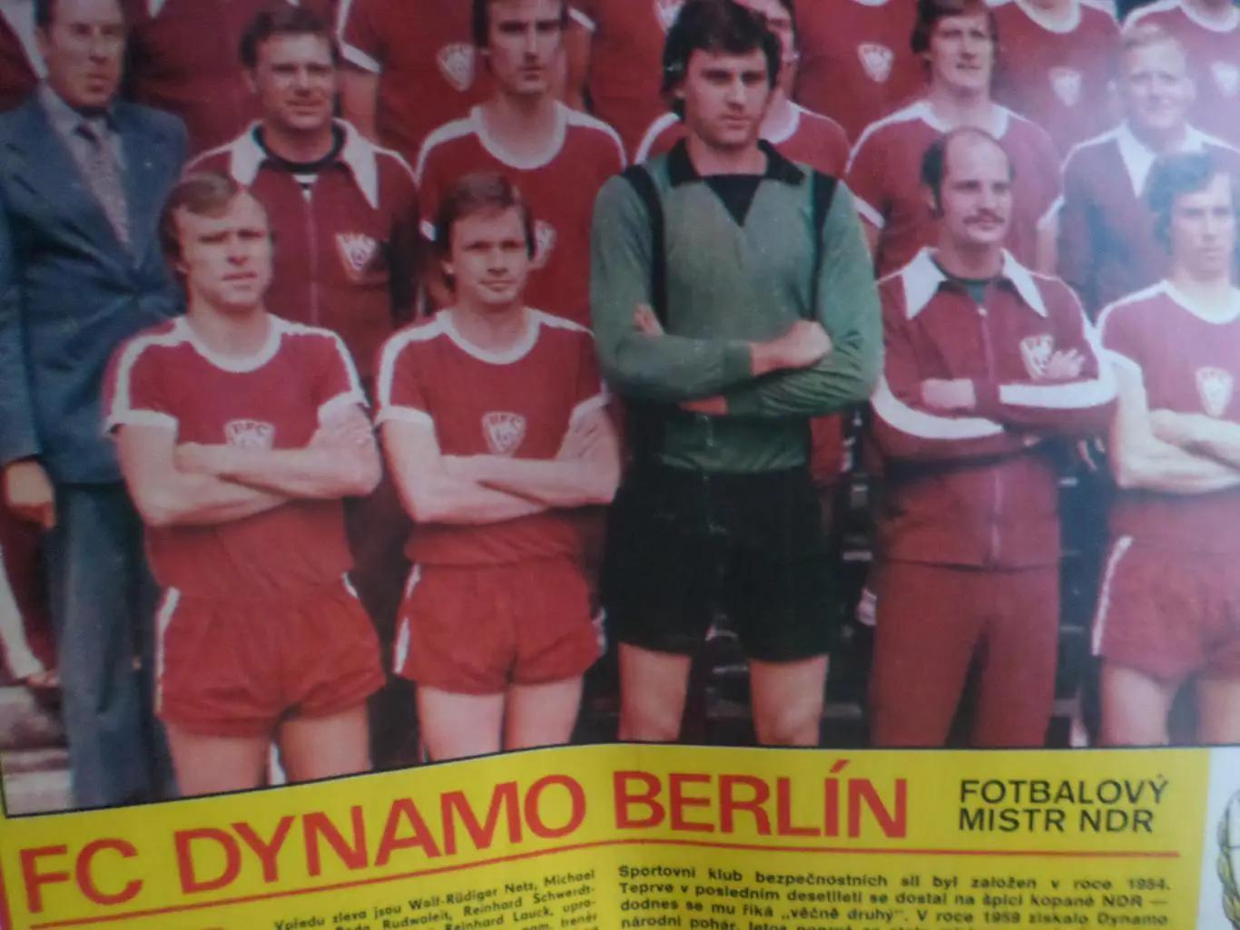 журнал Стадион Чехословакия № 42 1979 г постер Динамо Берлин ГДР 1