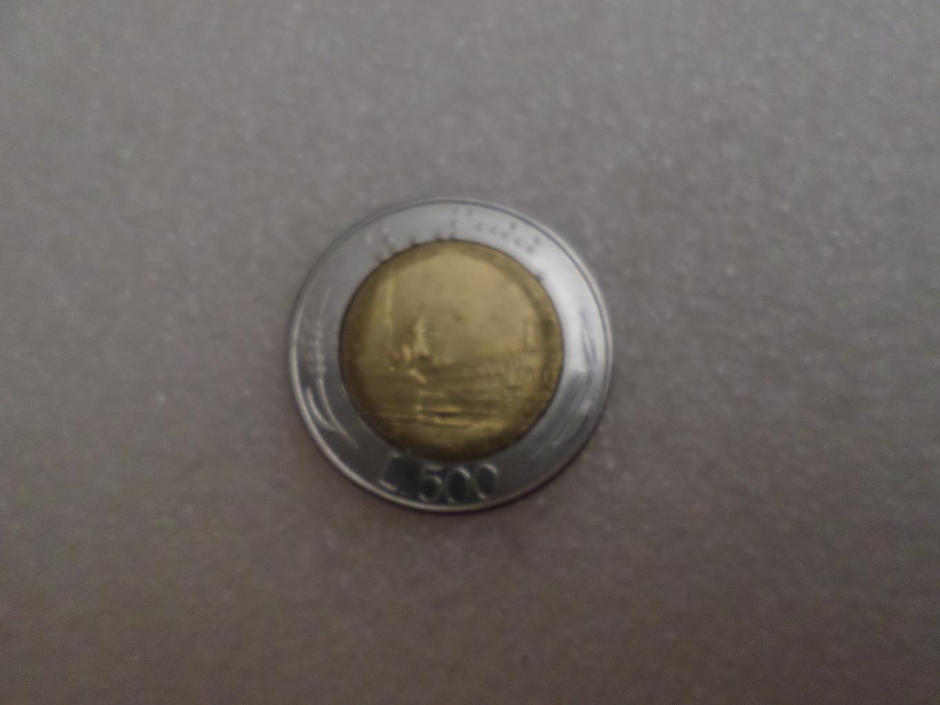 Монета 500 лир Италия 1982 г