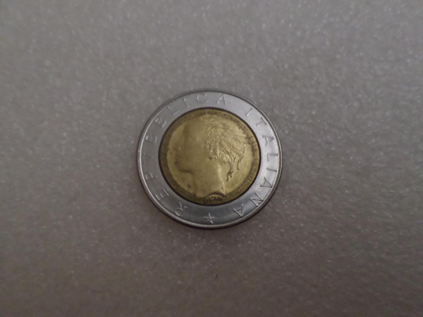 Монета 500 лир Италия 1982 г 1