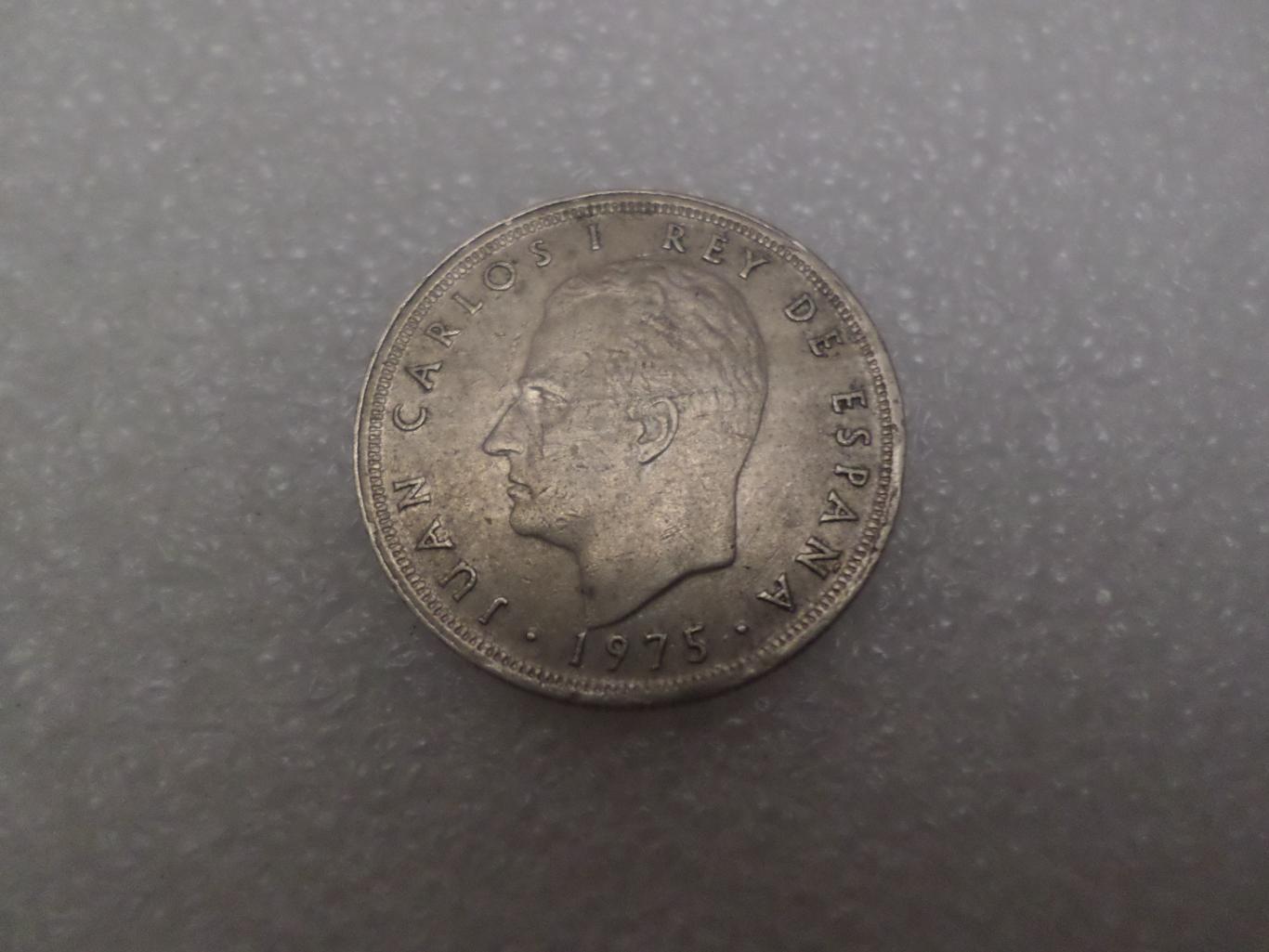 Монета 5 песет Испания 1975 г