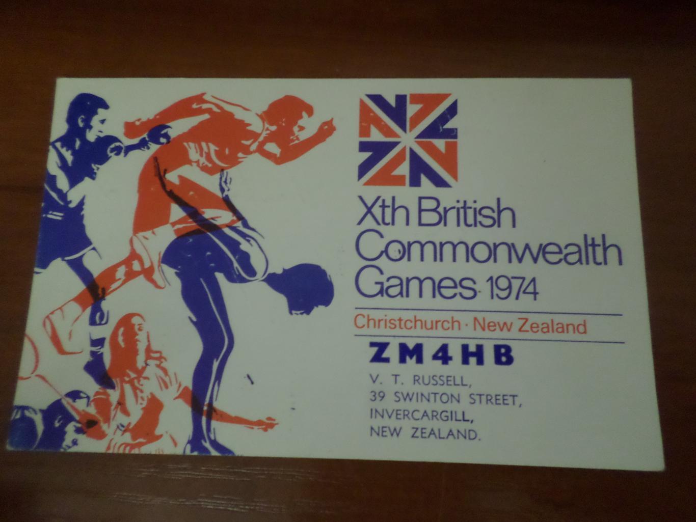 открытка 10-е Игры британского содружества наций 1974 г Новая Зеландия