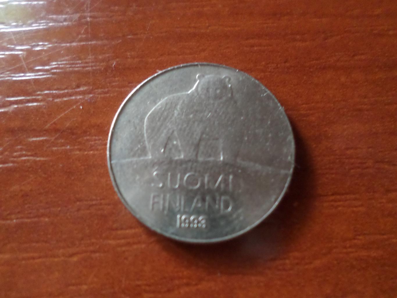 Монета 50 пенни Финляндия 1993 г 1