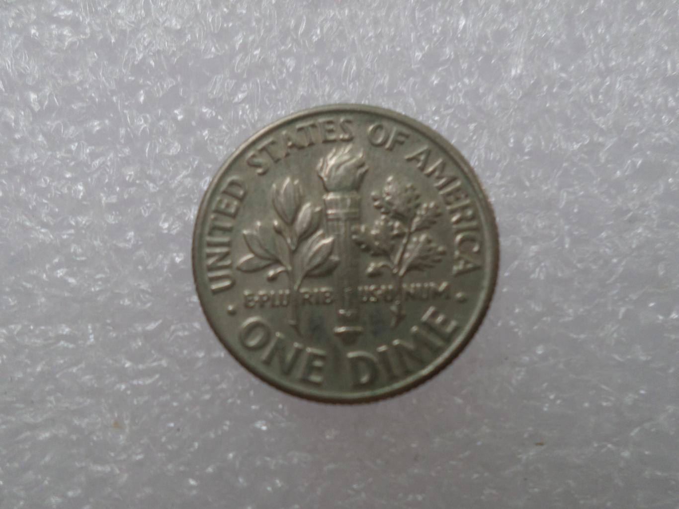 Монета 10 центов дайм США 1990 г 1