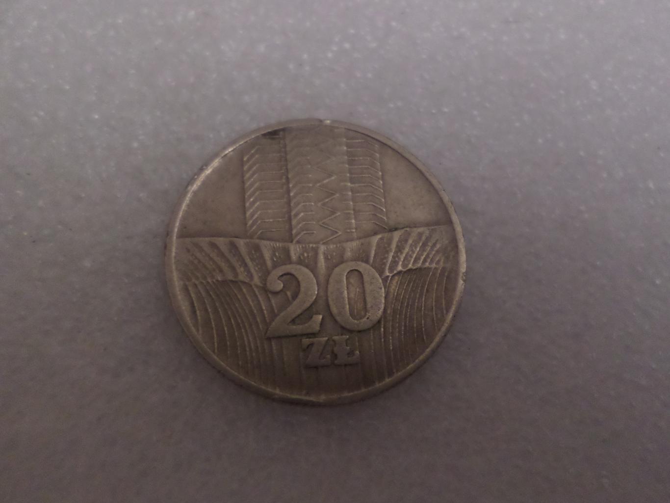 Монета 20 злотых Польша 1973 г