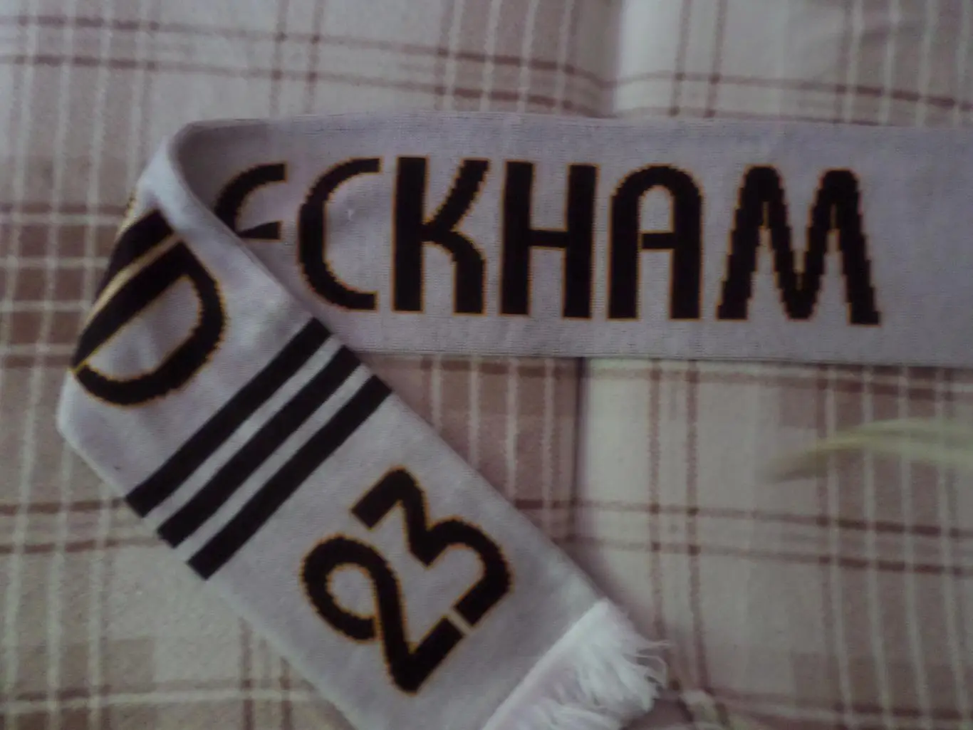 Шарф ФК Реал Мадрид Испания Дэвид Бекхэм номер 23 2