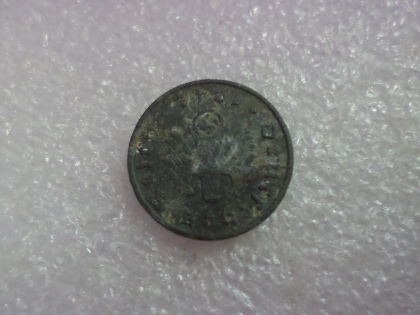 монета 1 пфенниг Германия 1942 г рейх 1