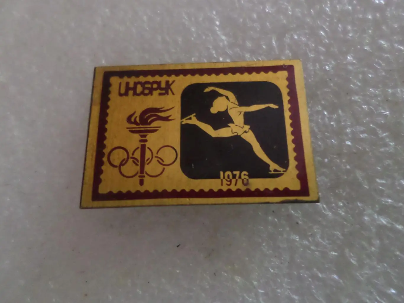значок Олимпиада 1976 г Инсбрук фигурное катание
