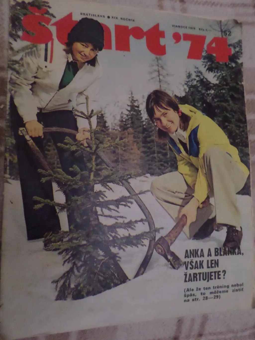 вырезки журнал Старт Чехословакия 1974 г