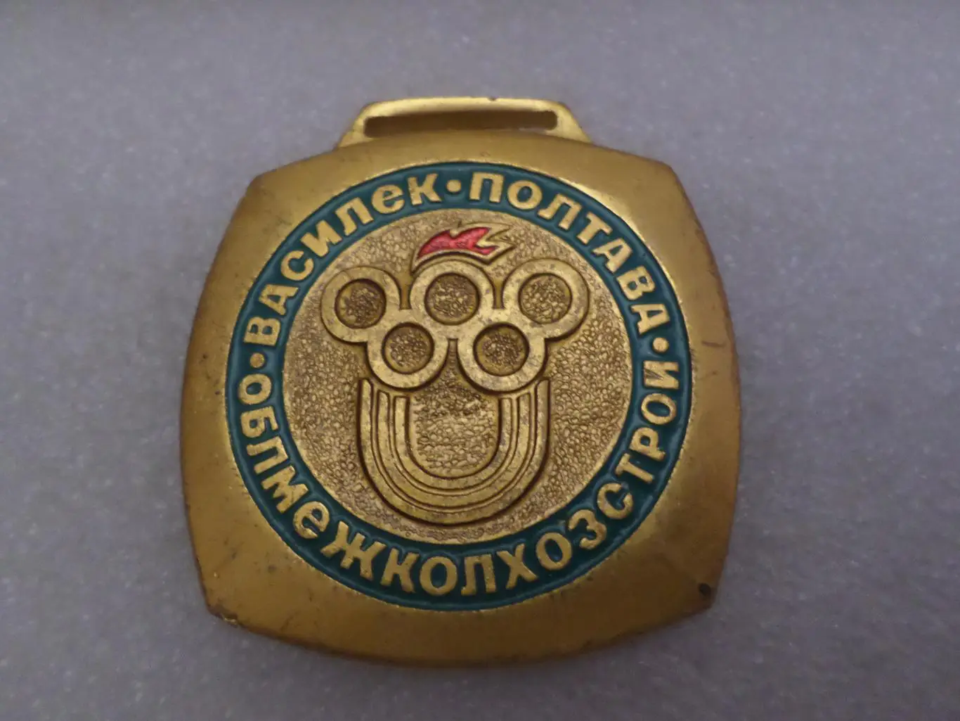 Медаль спорт пионерлагерь Василек г. Полтава зел