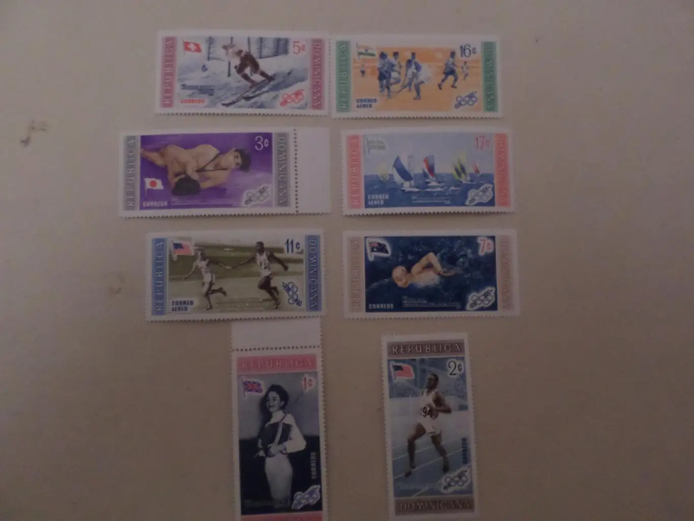 марки Доминикана Олимпийские игры Мельбурн 1956 г негаш