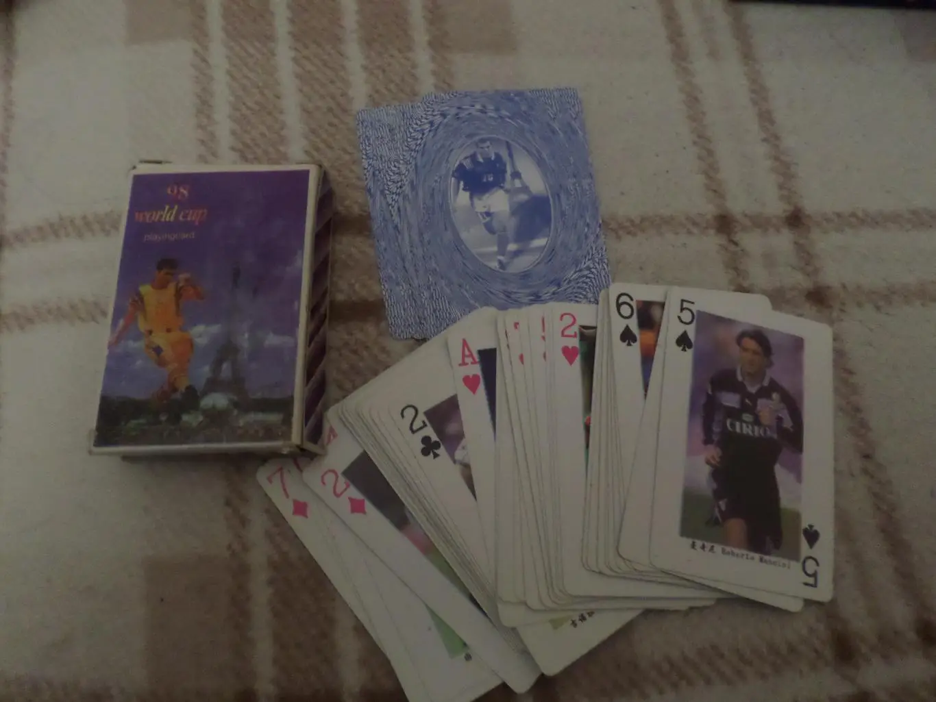 Карты игральные Футбол Чемпионат мира 1998 г 54 шт