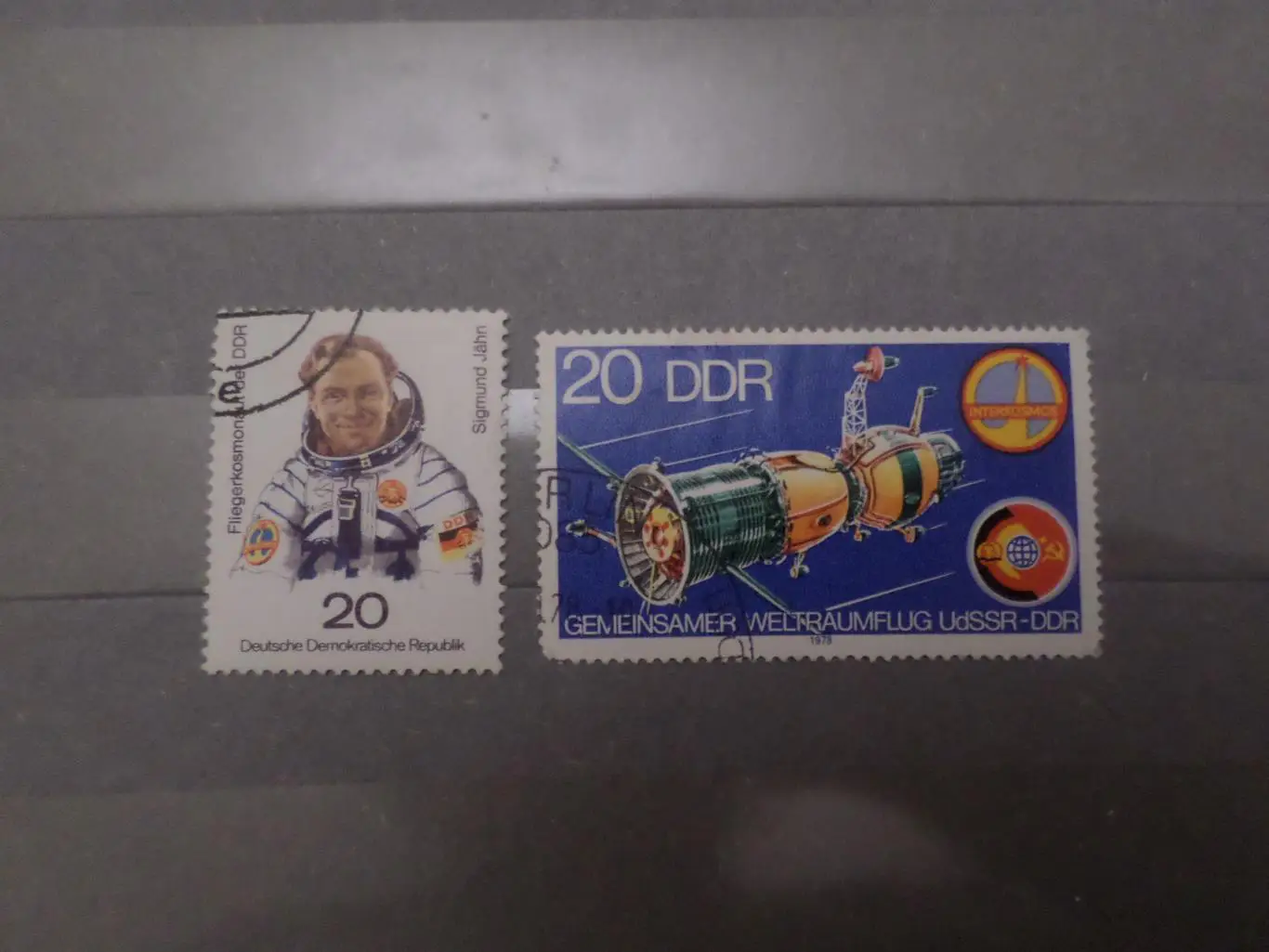 марки ГДР космос Совместный космический полёт СССР- ГДР 1978 г гаш