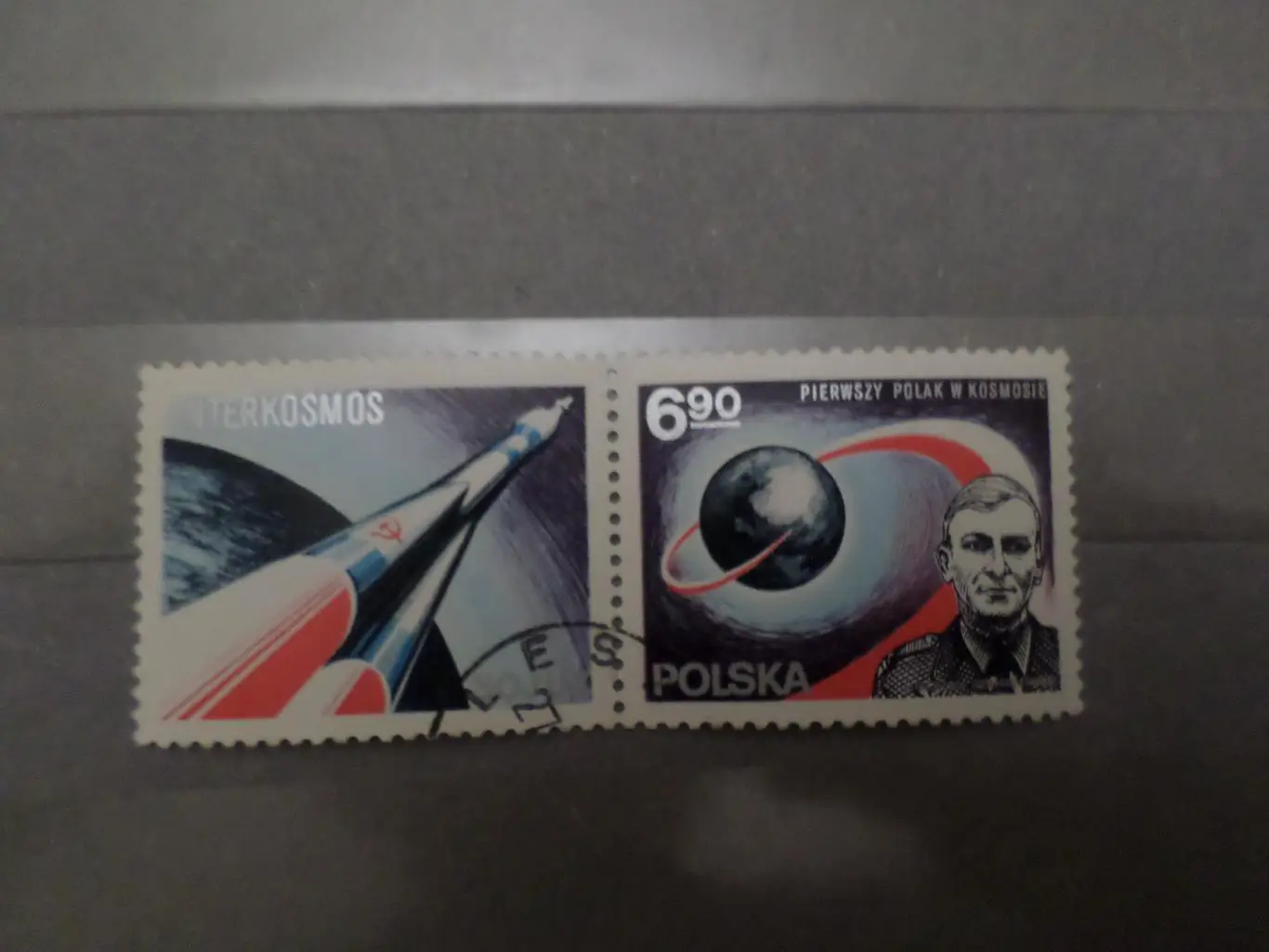 марки Польша космос Первый поляк в космосе 1978 г гаш