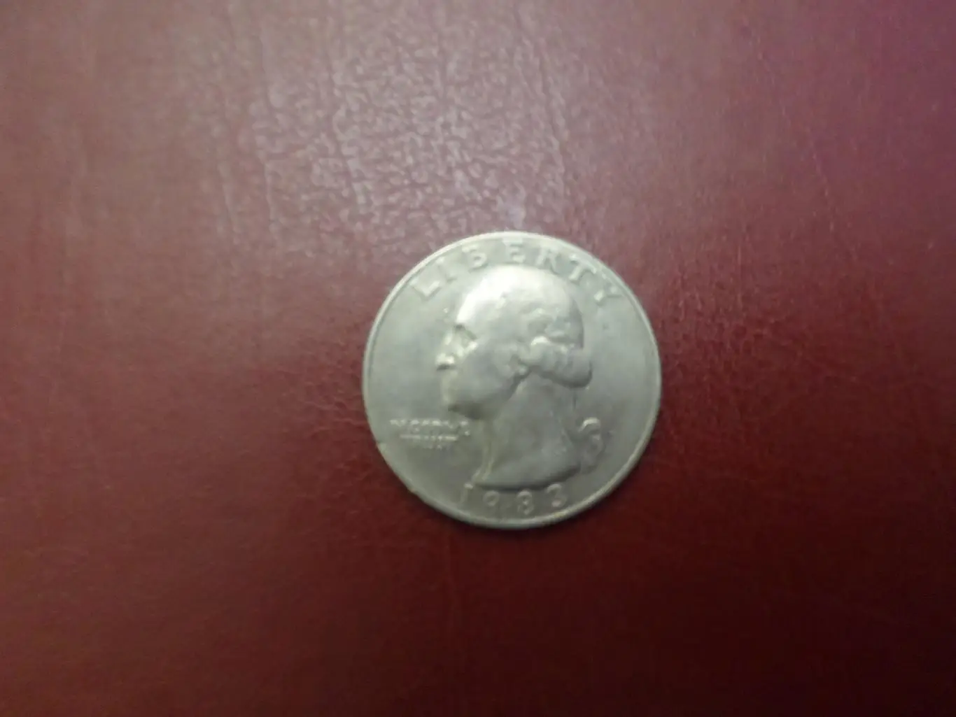 Монета 25 центов квотер США 1983 г