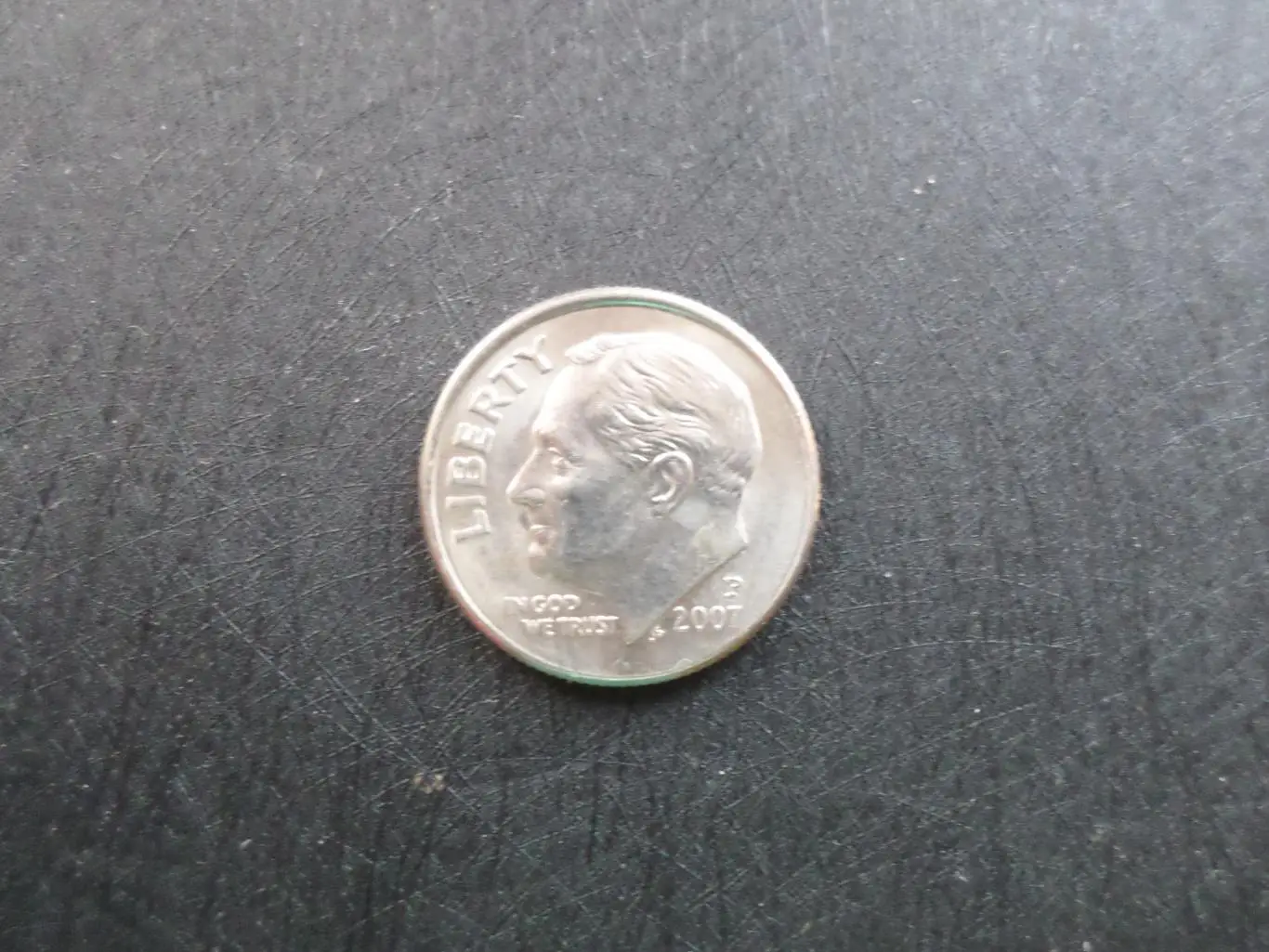 Монета 10 центов США 2007 г дайм