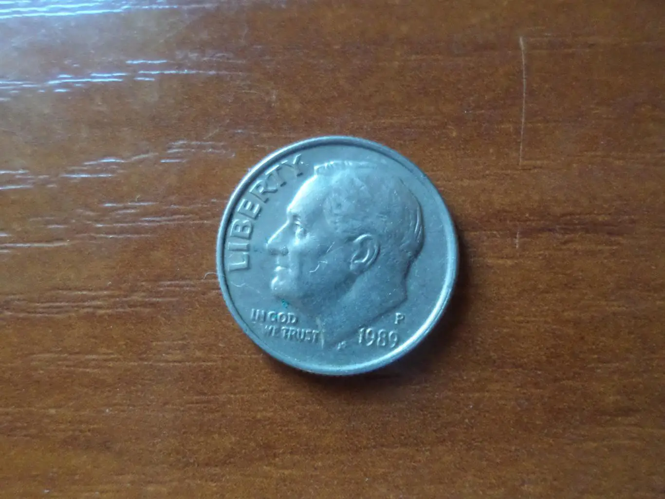 Монета 10 центов США 1989 г дайм