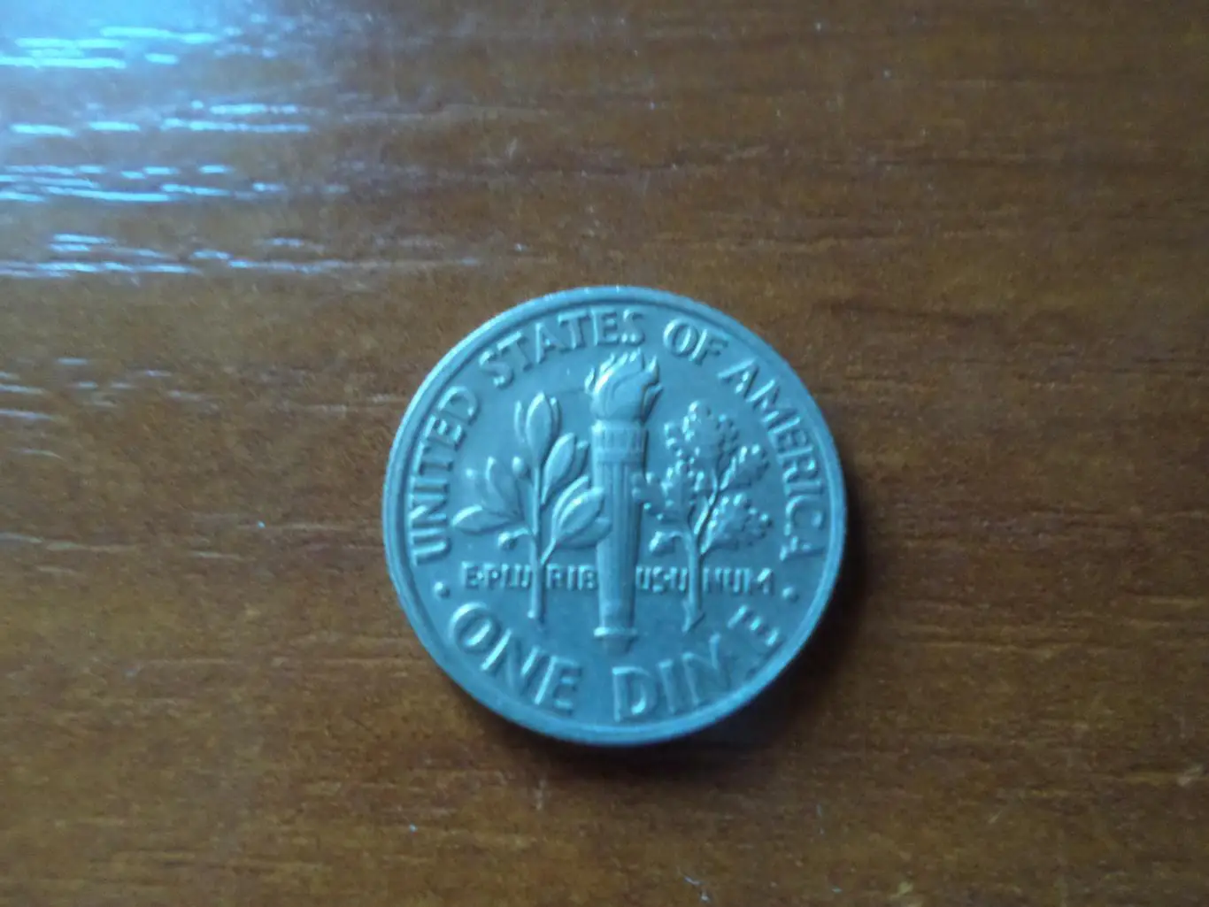 Монета 10 центов США 1989 г дайм 1