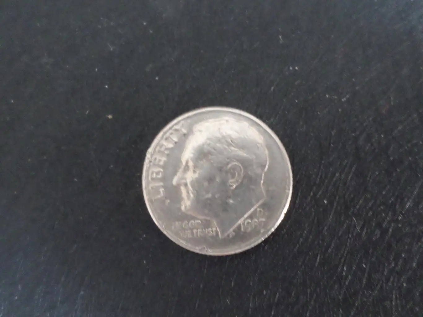 Монета 10 центов США 1987 г дайм