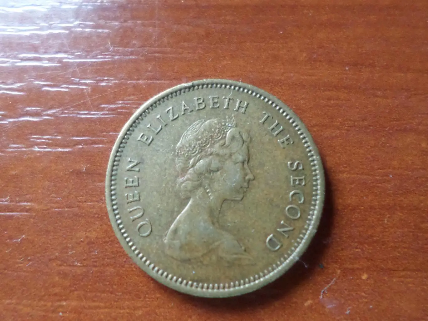 Монета 50 центов Гонконг 1980 г