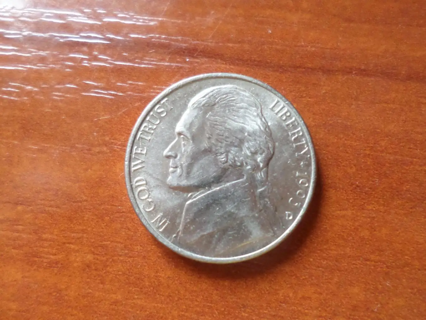 монета 5 центов США 1993 г