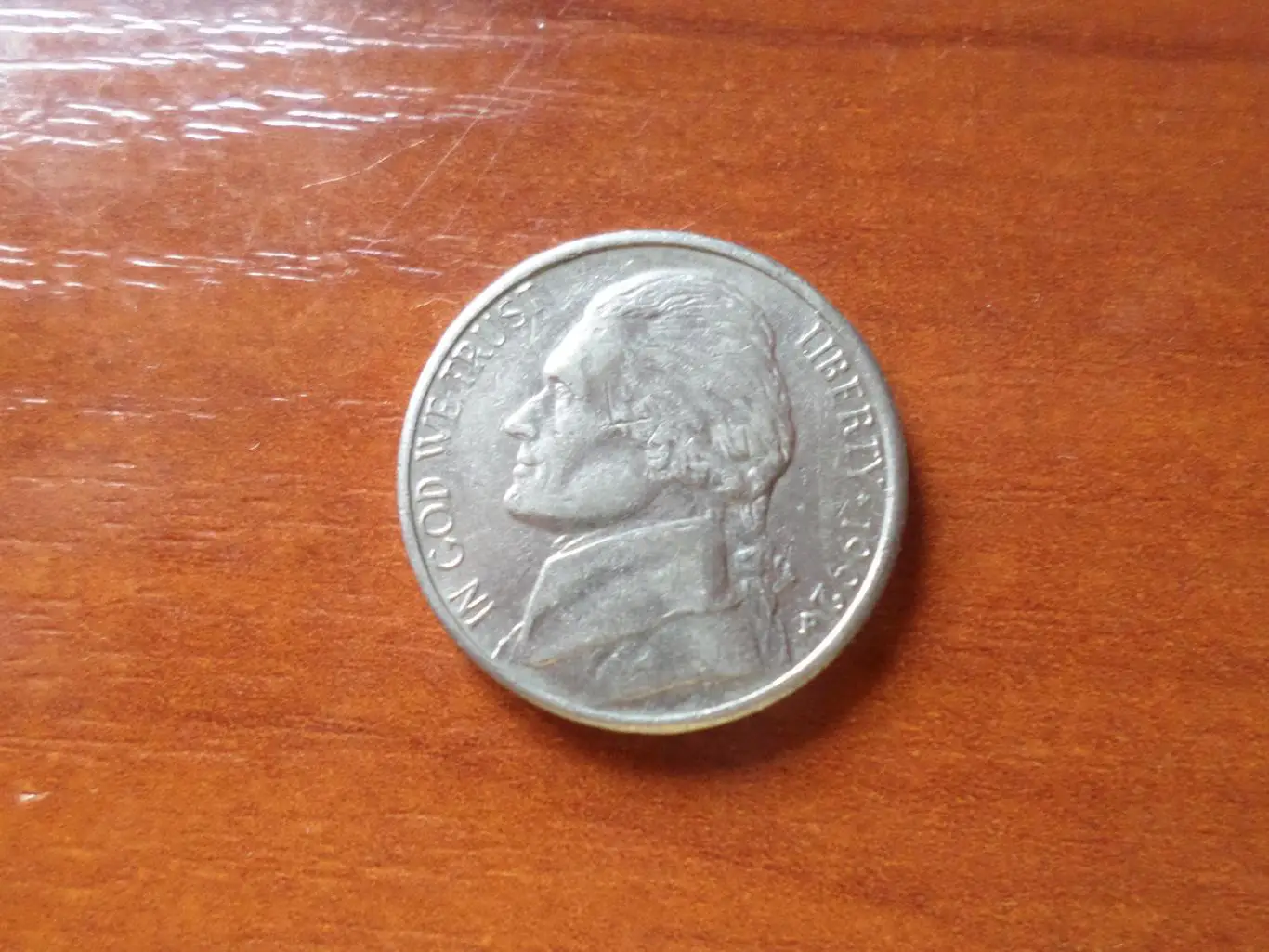 монета 5 центов США 1992 г