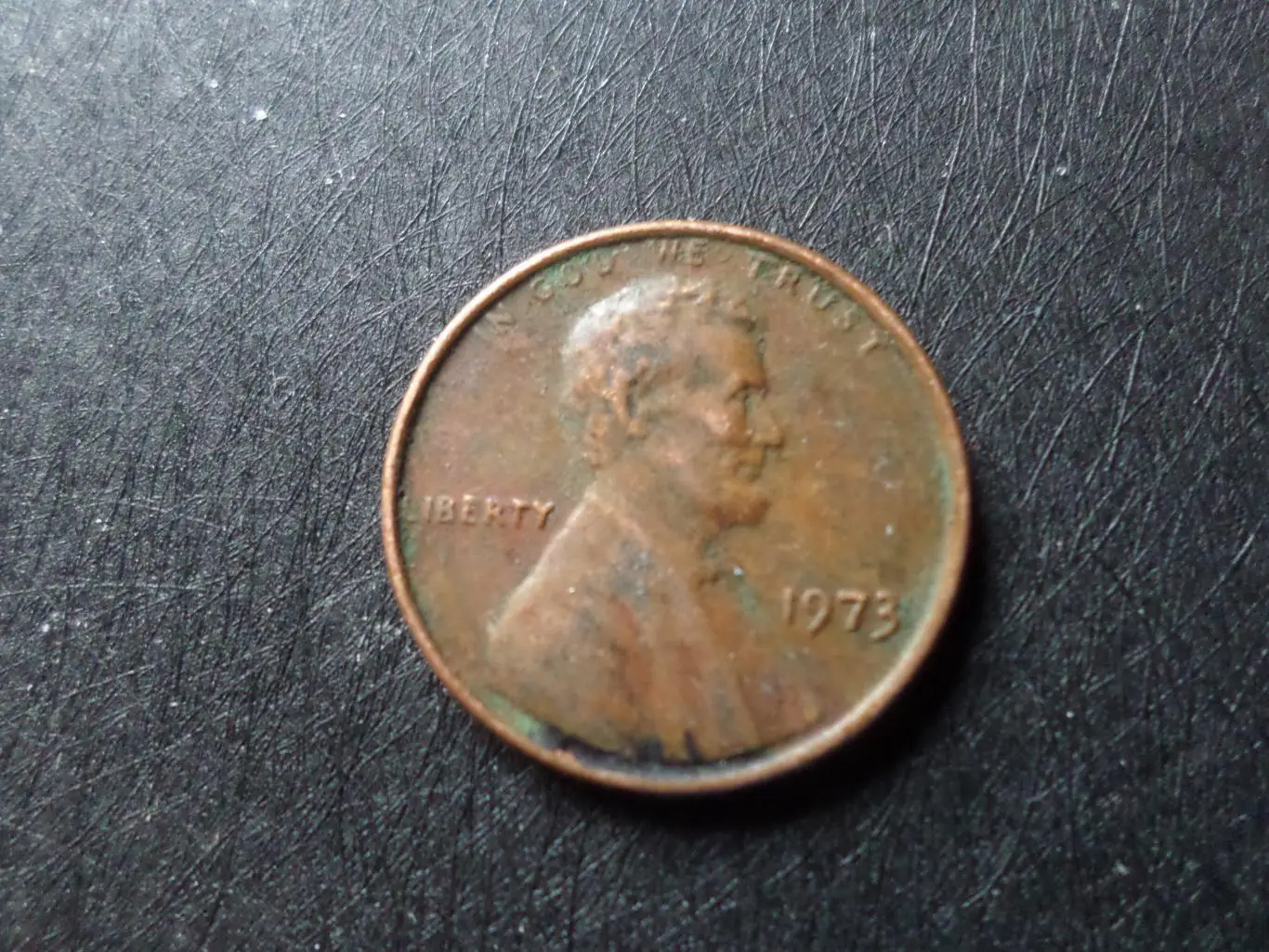 Монета 1 центов США 1973 г