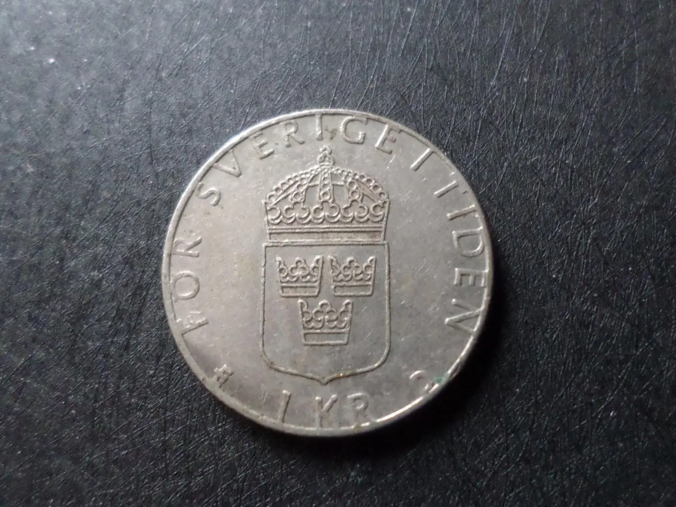 Монета 1 крона Швеция 1989 г 1