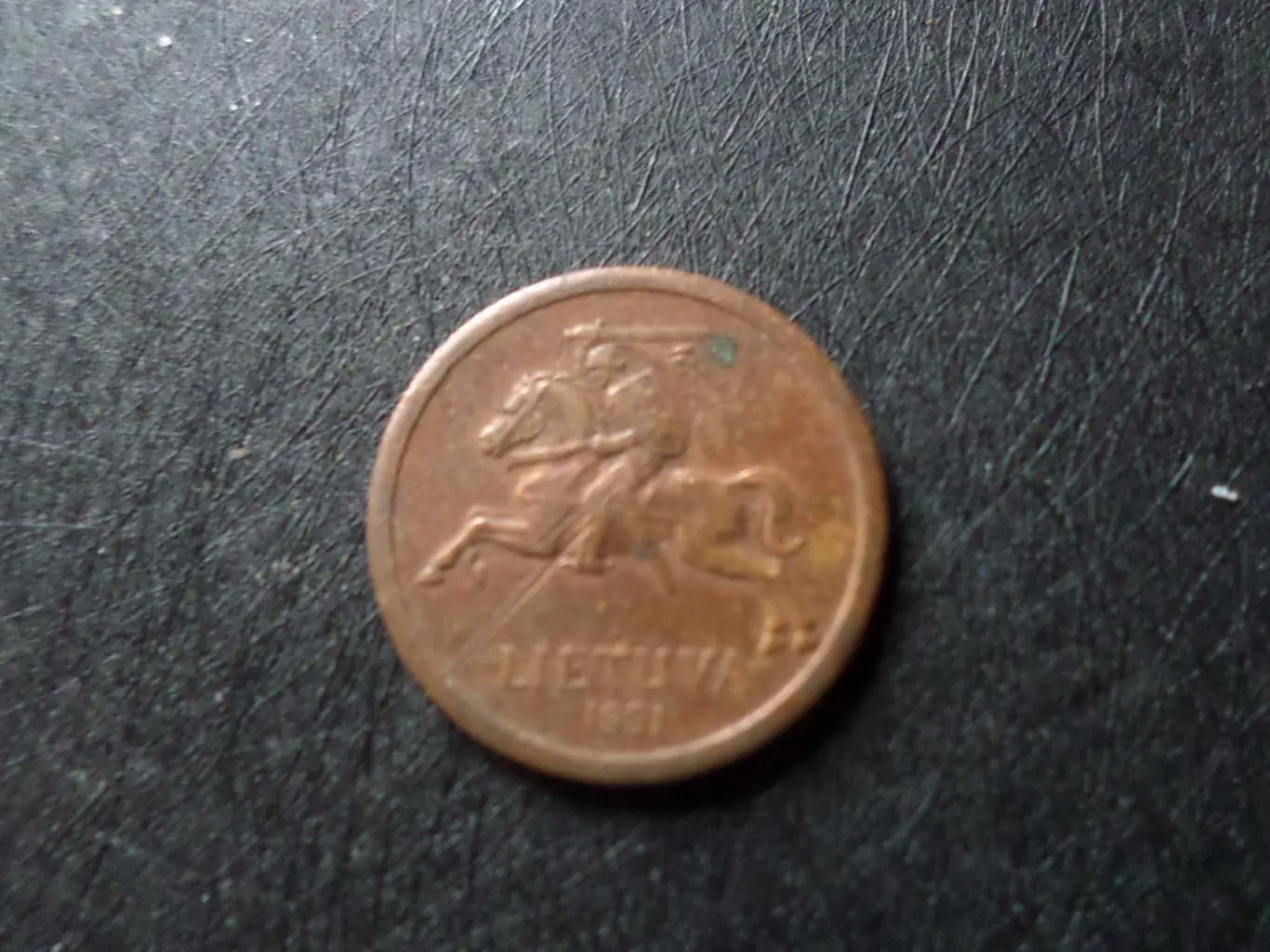 Монета 10 центов Литва 1991 г 1