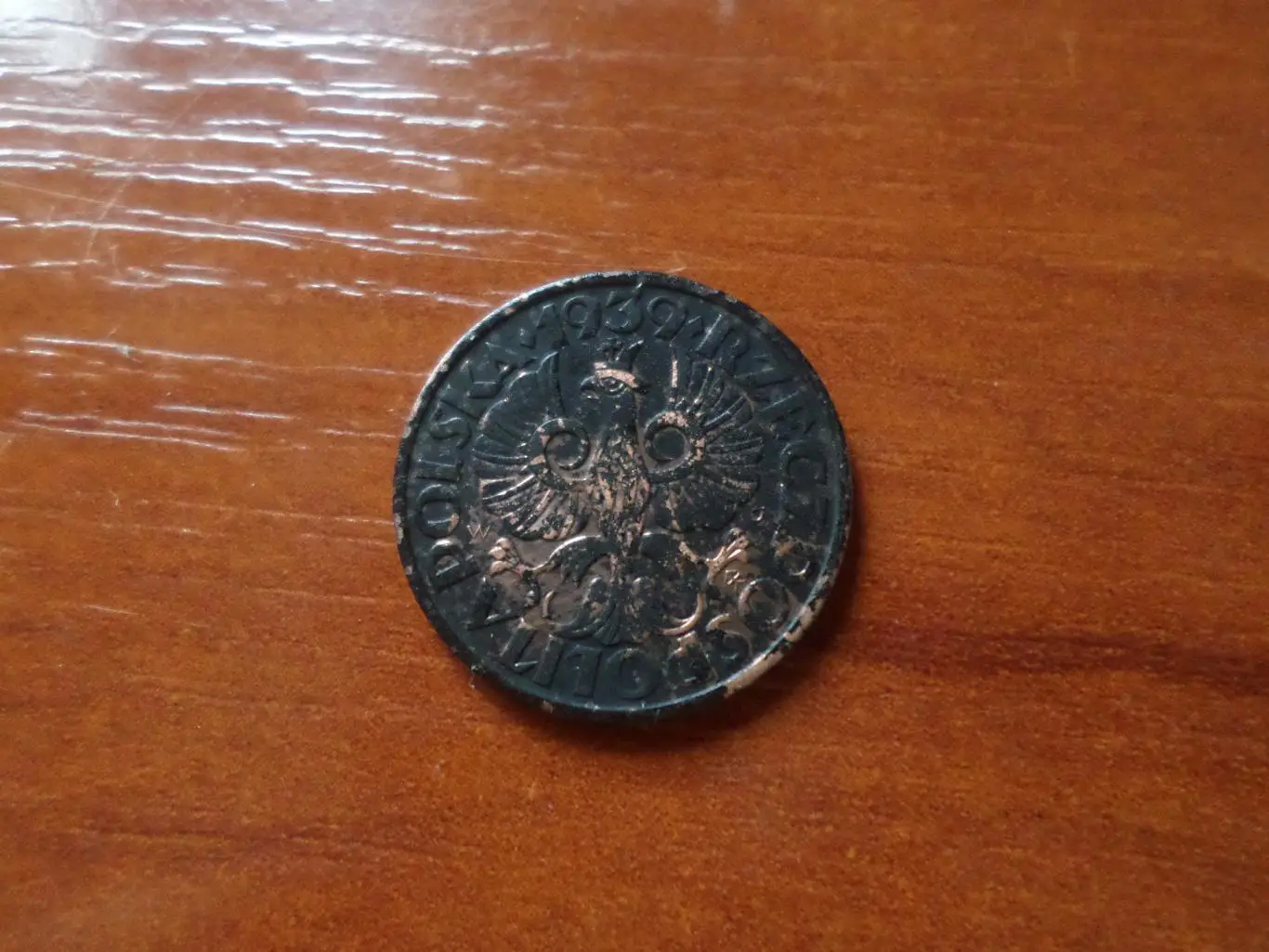 Монета 2 гроша Польша 1939 г 1