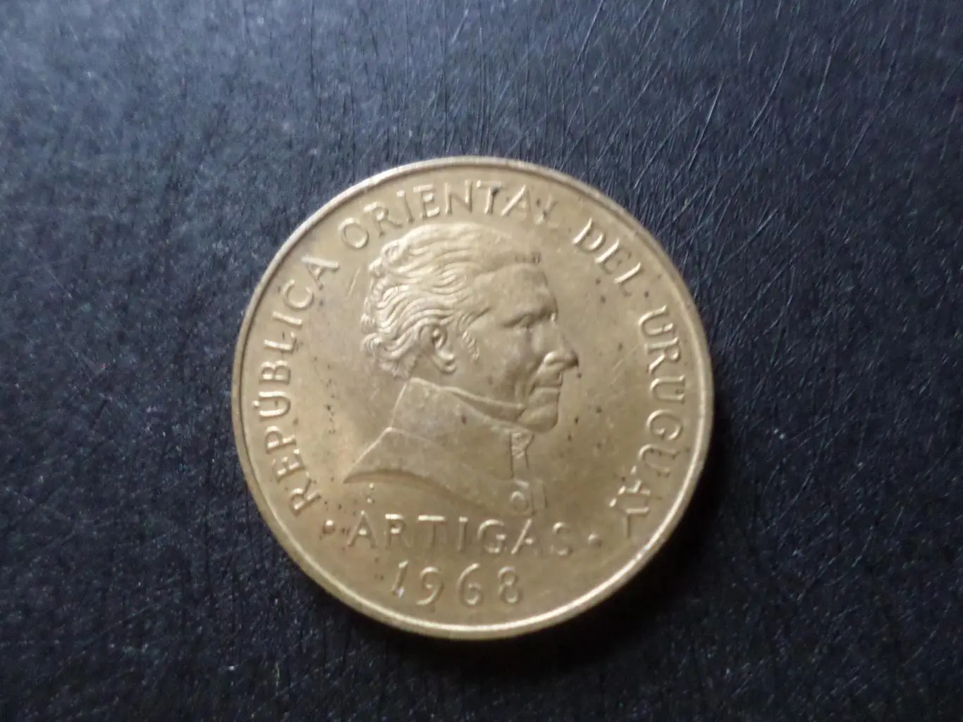 Монета 10 песо Уругвай 1968 г 1