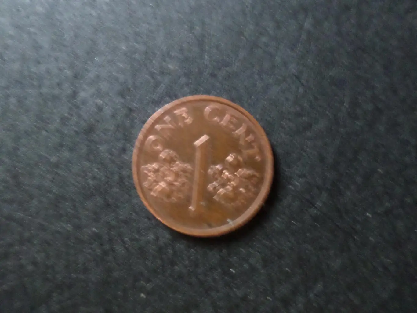 Монета 1 цент Сингапур 1995 г