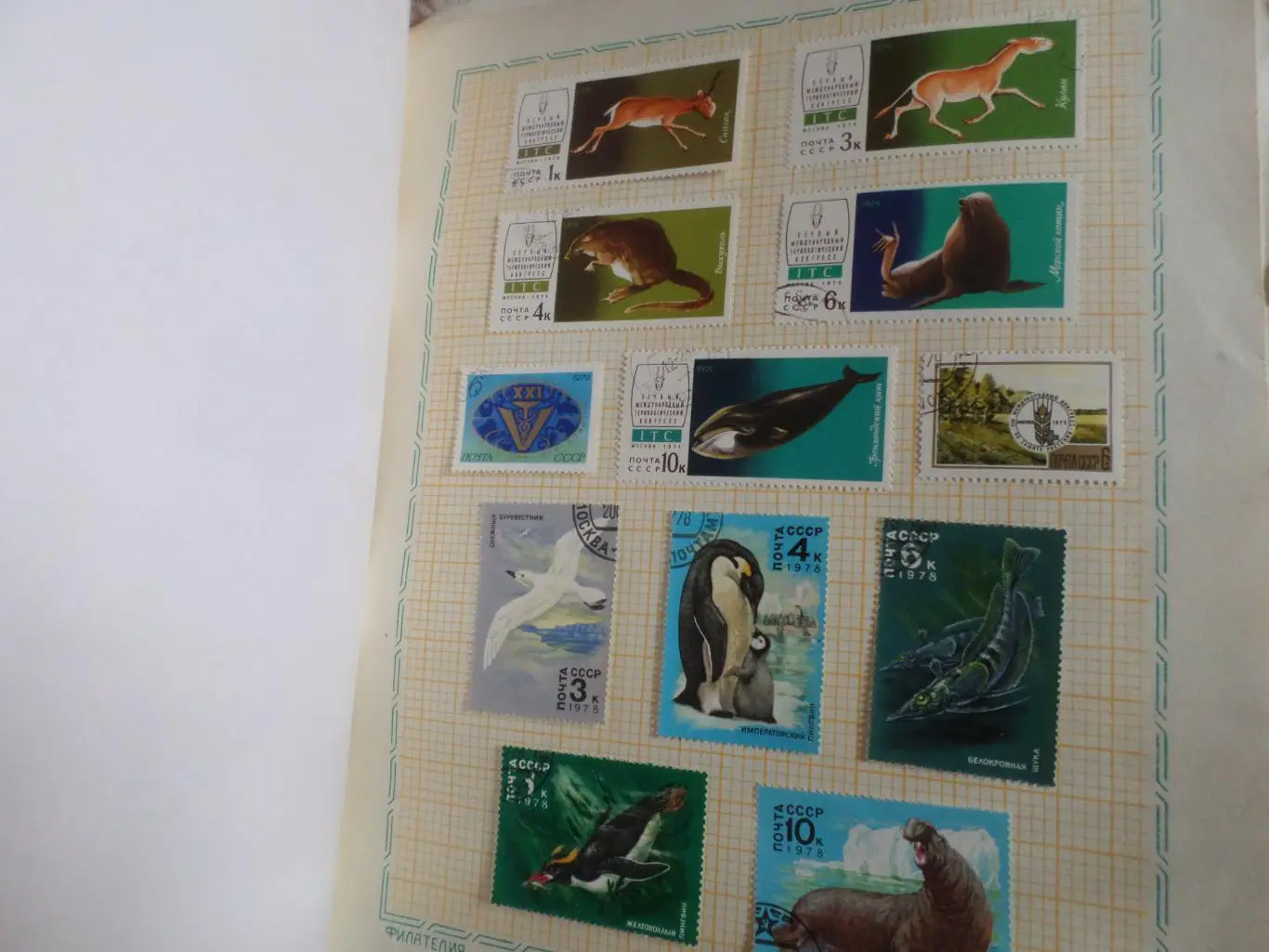 марки СССР флора и фауна 72 шт гашеные 4